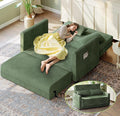 53” Convertible Sofa Bed Couch, Corduroy Couch Bed, 6-Position Loveseat Sleeper by WelzonaDirect