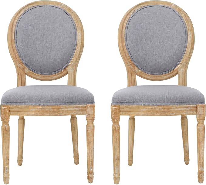 Christopher Knight Home Phinnaeus Fabric Dining Chairs, 2-Pcs Set, Light Grey by ChristopherKnightHome