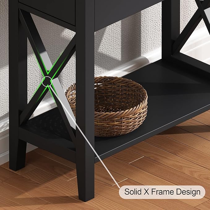 ChooChoo End Table, MDF Material Flip Top Narrow End Table - Image 5