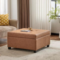 Christopher Knight Home Lorel Faux Leather Square Storage Ottoman Coffee Table by ChristopherKnightHome