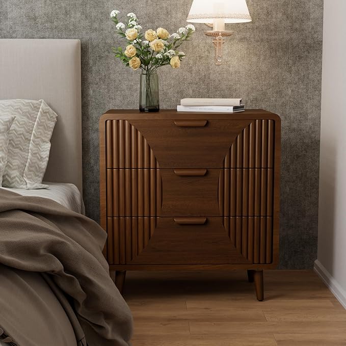 COSIEST Walnut Accent Cabinet by COSIEST