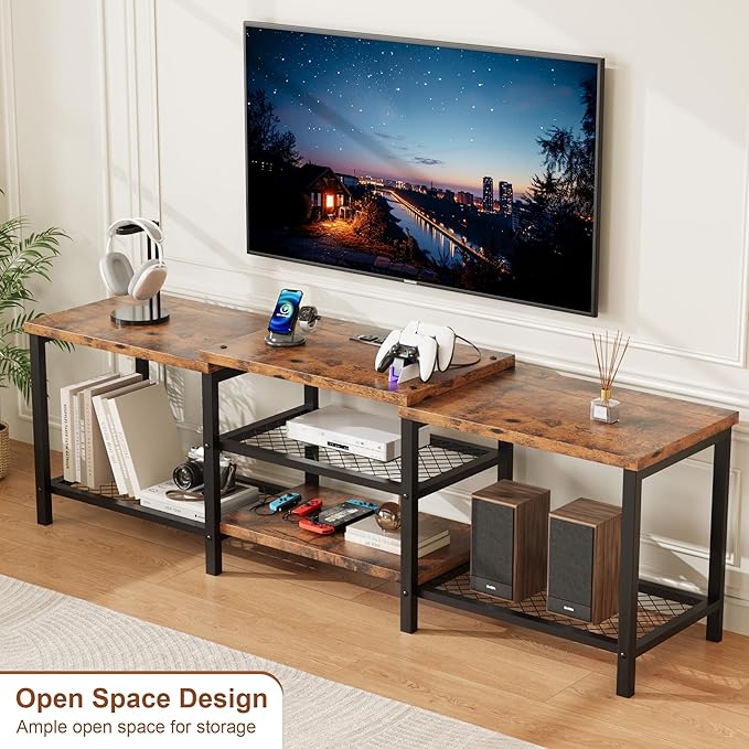 GarveeHome TV Stand with LED Lights - Image 7