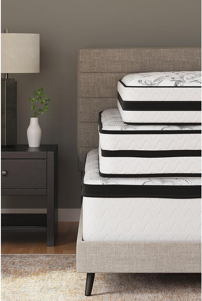 Signature Design by Ashley Full Size Chime 10 Inch Medium Firm Hybrid Mattress - Image 7