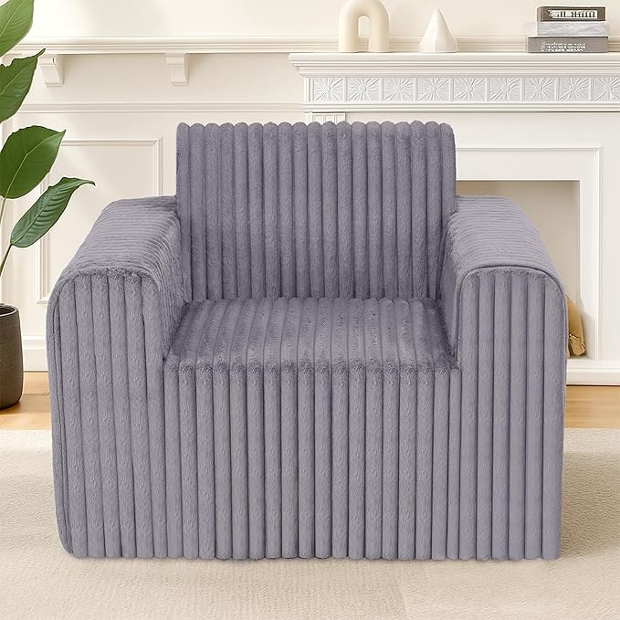 Giant Bean Bag Chair for Adults, Non-Slip Floor Sofa by Unknown