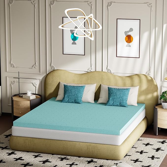 FDW | 5" King Mattress + 3" Cooling Mattress Topper | Gel Memory Foam | Medium by FDW