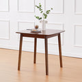 Livinia Aslan 29.5" Malaysian Oak Square Wooden Dining Table/Small Solid Wood by Livinia