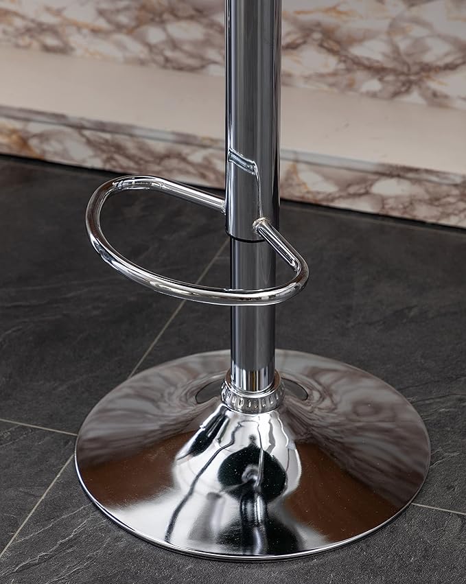 Roundhill Furniture Masaccio Velvet Upholstered Adjustable Swivel Barstool - Image 14
