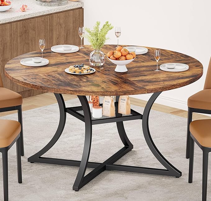 IRONCK 47.2" Round Dining Table by IRONCK