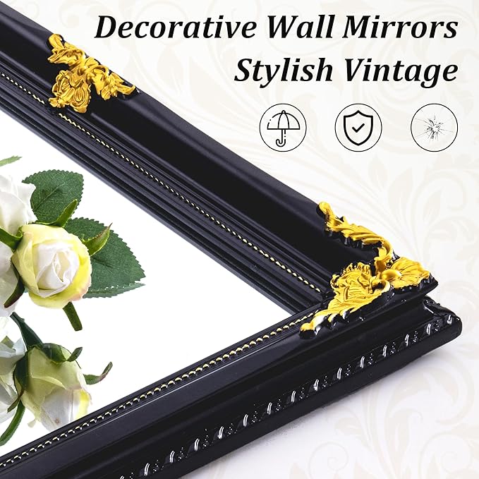 35" x 23" Large Antique Mirror, Dining Room - Image 3