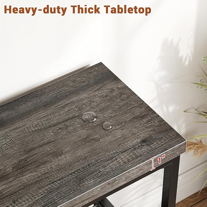 47" Console Table, 3-Tier Entryway Table, Sofa Table - Image 5