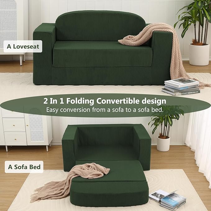 MeMoreCool Cozy Small-Space Convertible Loveseat to Guest Bed – Boneless - Image 6