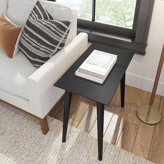 Plank+Beam Mid Century Modern Rectangular Side Table, End Table - Image 5