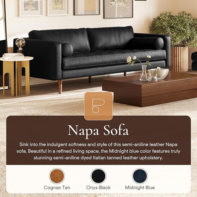 Poly & Bark Napa Leather Couch - Image 3