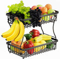 Fruit Basket, 2-Tier Fruit Bowl by Nbwxcwbs