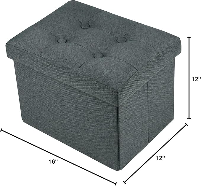 Ottoman Storage Ottoman Foot Rest Stool Foldable Bench - Image 2