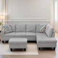 L Shaped Sectional Couches for Living Room, Modern Modular Sectional Sofa by FONTOI