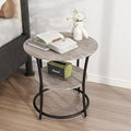 BOFENG Round Coffee Table Side Table, Round End Table by BOFENG