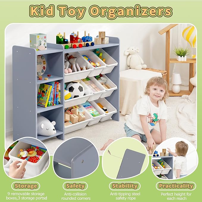 MallBest 4-Tier Kids' Toy Storage Organizer Shelf - Image 6