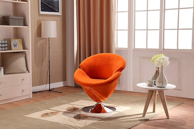 Manhattan Comfort Tulip Swivel Accent Chair Set of 2 - Image 3