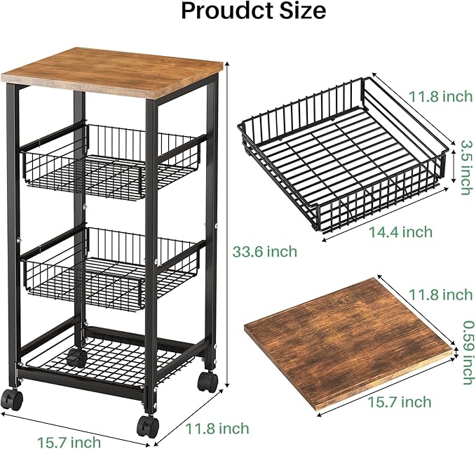SNTD Fruit Basket Vegetable Stand - Image 2