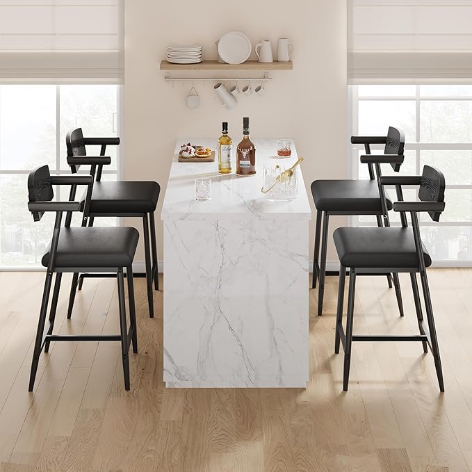 GarveeHome Counter Height Bar Stools Set of 2 - Image 3