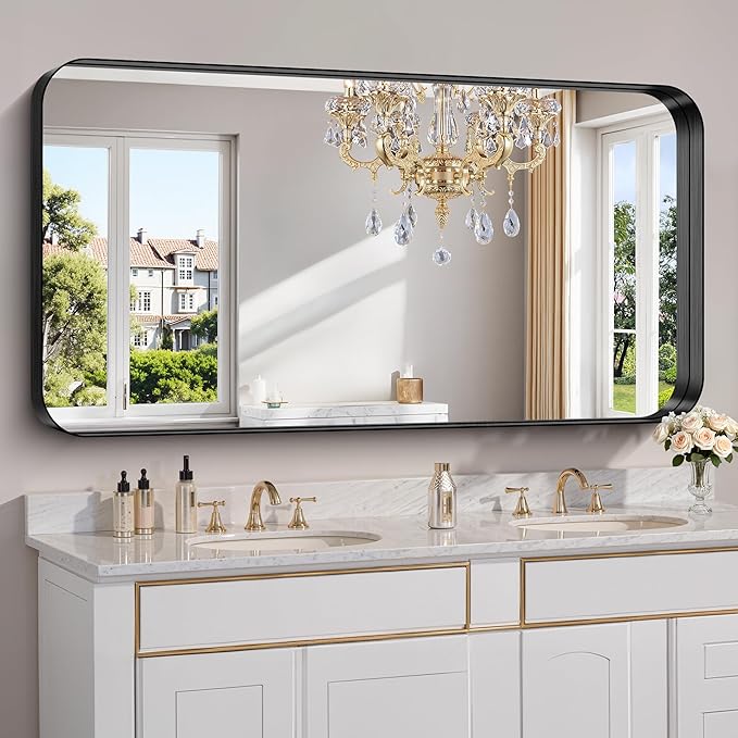 FORBATH 60x30 Inch Large Bathroom Mirror by FORBATH