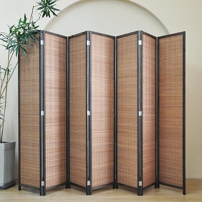 7 Panel Bamboo Room Divider - Image 5