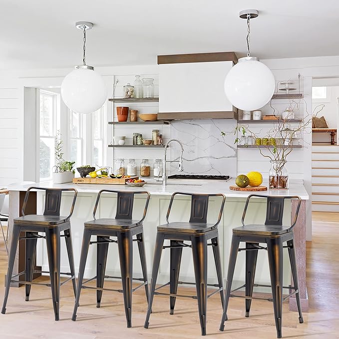 30 Inch Swivel Bar Stools Set of 4 - Image 5