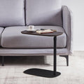 COZYMATIC Amarian C-Shaped Side Table, Wood Sofa Table by COZYMATIC