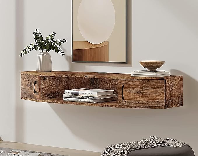 FITUEYES Floating TV Stand Wall Mounted TV Shelf Entertainment Center, Media by FITUEYES