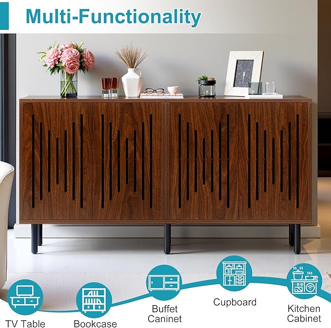 59" Sideboard Buffet Cabinet - Image 6