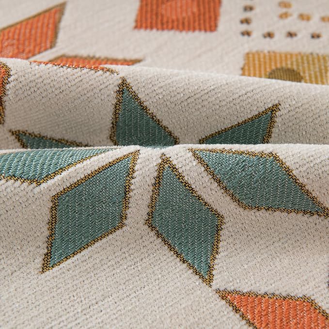 STACYPIK Modern Beige Couch Cover, Boho Jacquard Furniture Protector - Image 6