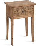 Kate and Laurel Cassetta Soft Rustic Rectangle Side Table; 19 x 14 x 28; by KateandLaurel