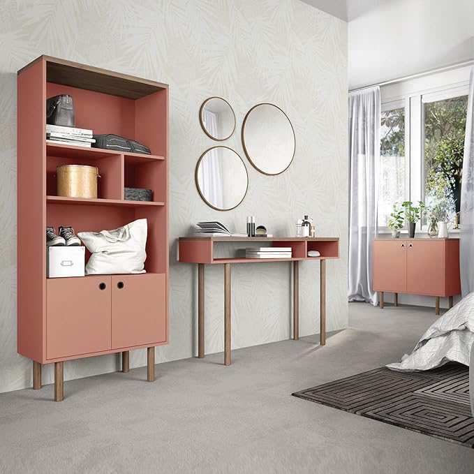 Manhattan Comfort Windsor Modern 2 Shelves Entryway Accent Console Table - Image 9