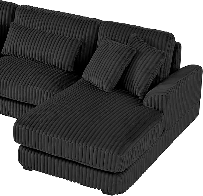 129" Oversized U Shaped Modular Sectional Sofa Couch - Image 10