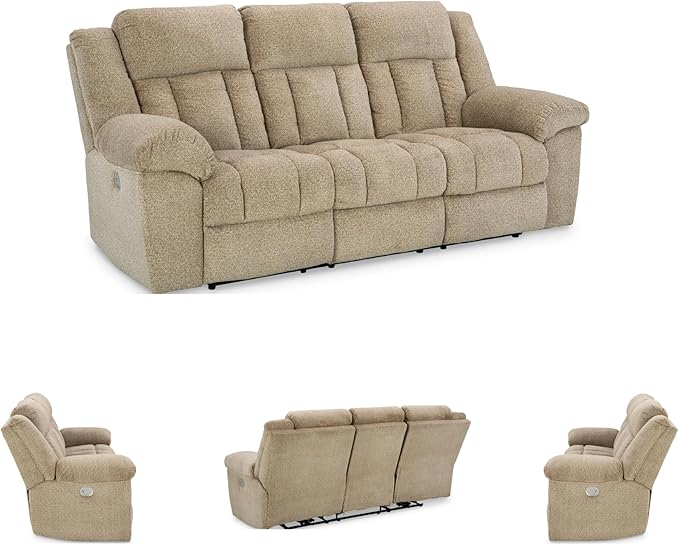 Signature Design by Ashley Tip-Off Classic Wall Hugger Power Reclining Sofa - Image 8