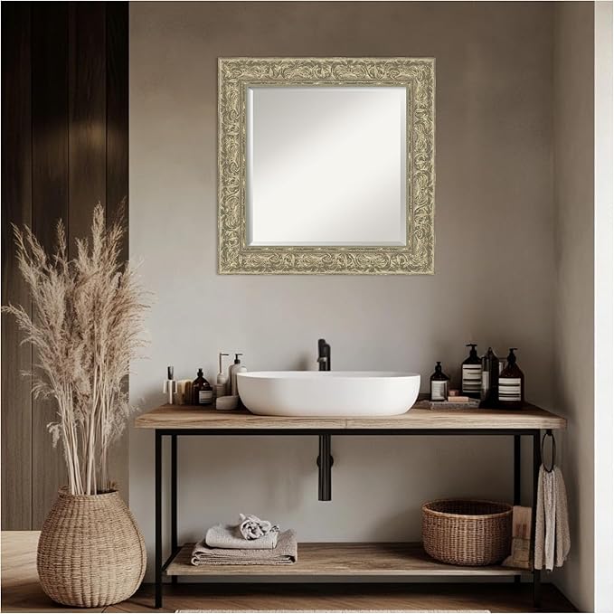 Amanti Art Silver Bathroom Mirror - Image 6