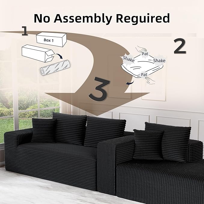 Cloud Sectional Couch, 104”L-Shape Large Oversized Sofa - Image 4