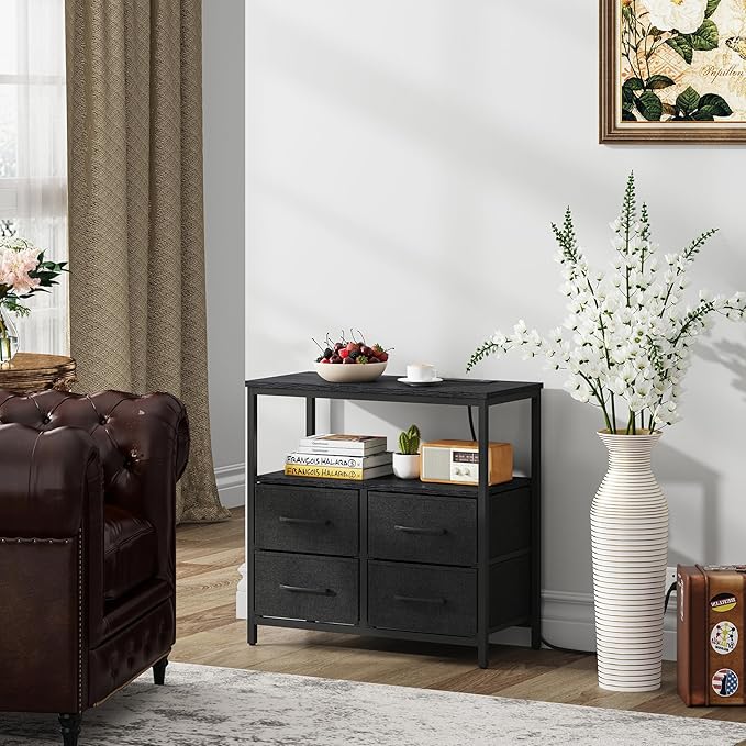 TUTOTAK Large Night Stand with Charging Station, Nightstand with USB and Type-C - Image 9