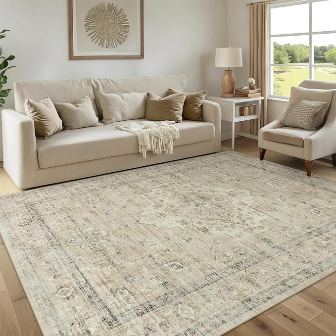 LIVEBOX Washable Area Rug 6x9 Rugs by LIVEBOX
