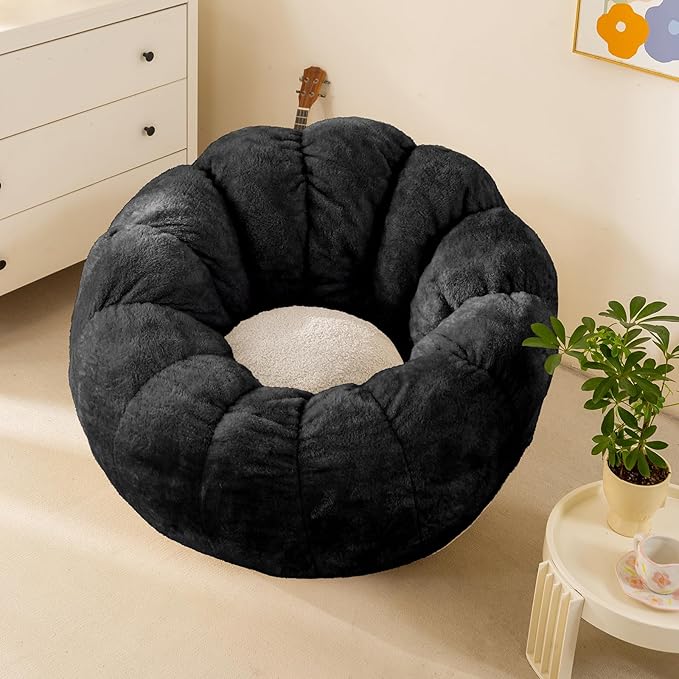 Pumpkin Bean Bag Sofa Chair for Adult, Beanbag Couch - Image 7
