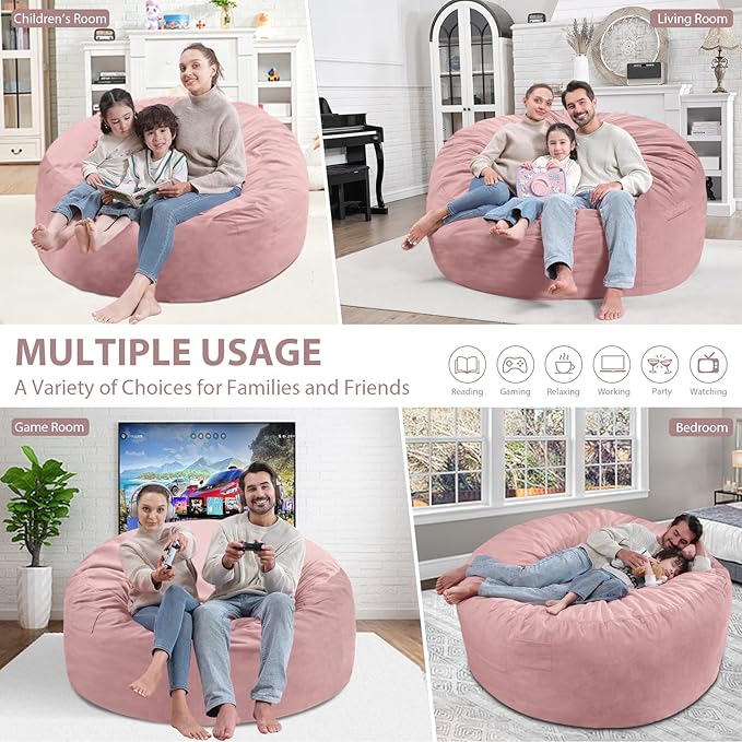 5FT Bean Bag Chair, Large Bean Bag Chairs - Image 5