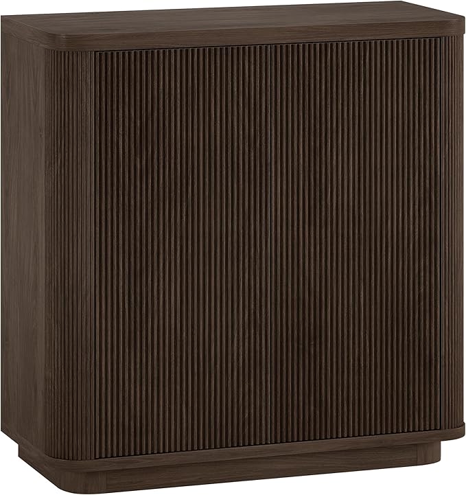 Henn&Hart 32" Wide Rectangular Accent Cabinet in Warm Brown, by HennHart