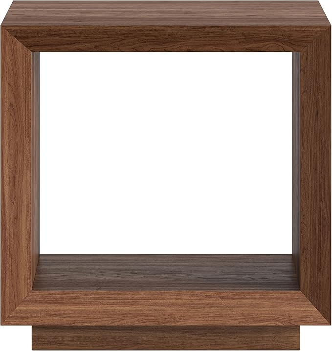 Henn&Hart 22" Wide Rectangular Side Table in Satin Walnut, - Image 7
