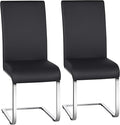 Yaheetech Dining Chairs Set of 2 Modern Faux Leather Upholstered Dining Room by Yaheetech