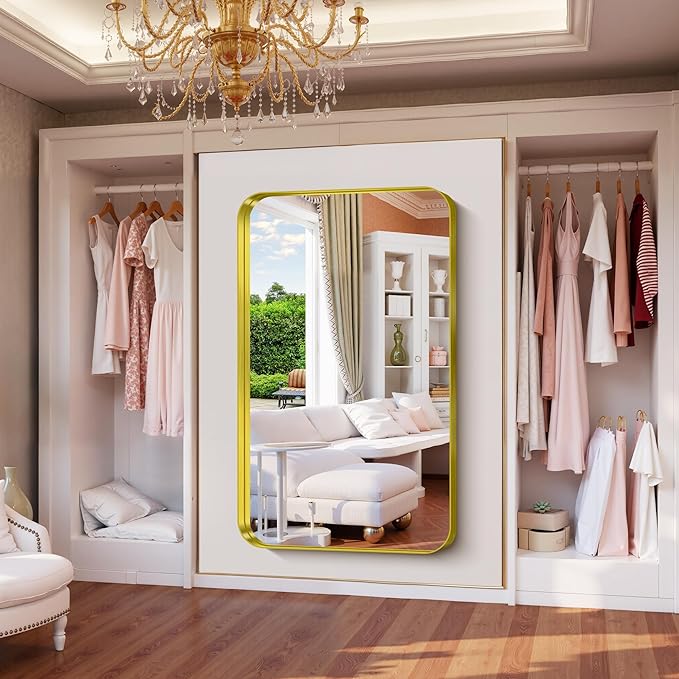 FORBATH 60x36 Inch Large Bathroom Mirror - Image 6