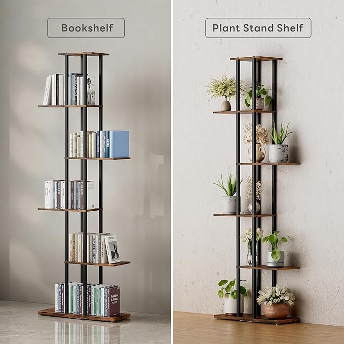 Bookshelf，Small Bookcase for Small Space，6-Tier Bookshelf for Living Room - Image 6