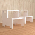 Wooden Step Stool for Kids/Adults, Supports 300 lbs Kids Toddler Stepping Stool by WIIFO