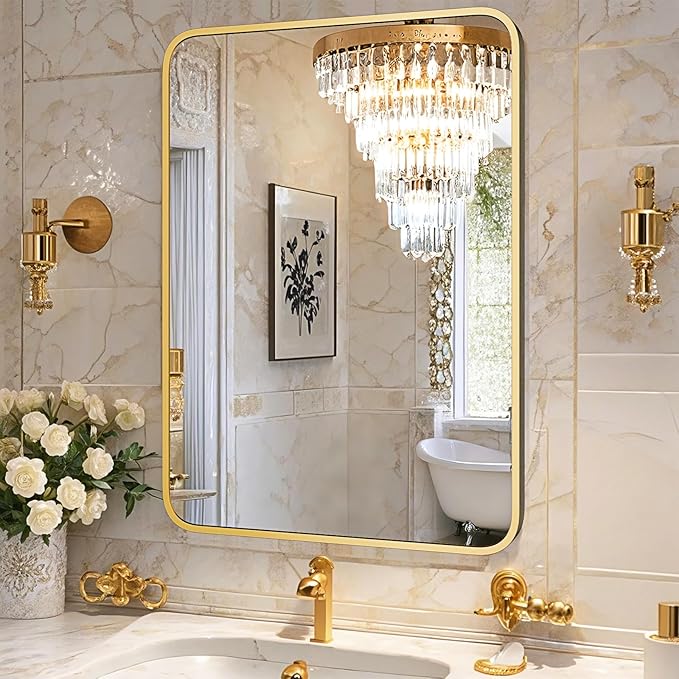 22"×30" Bathroom Mirror for Wall, Modern Bathroom Vanity Mirror - Image 3