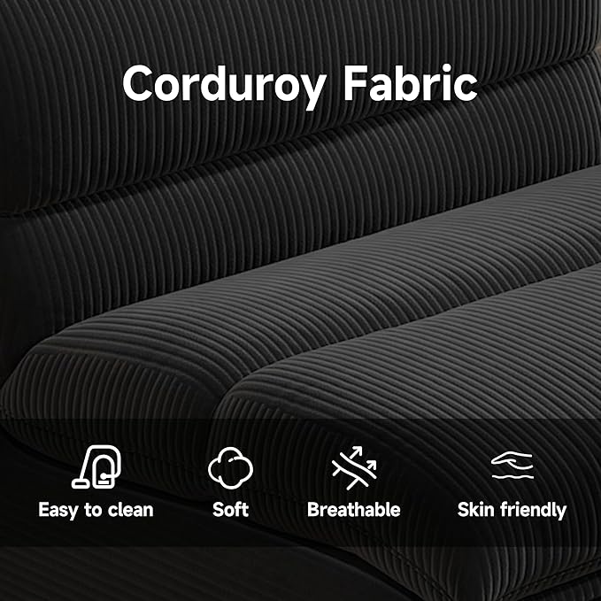 Bean Bag Chair with Ottoman, Cozy Comfy Reading Nook Chairs, Ultra Soft - Image 4